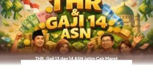 Jadwal Cairnya THR, Gaji 13 dan 14 ASN Jatim Maret 2026, PPPK Paruh Waktu Juga Dapat!