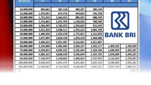 Simak Tabel KUR BRI 2026, Pinjam Hingga Rp100 Juta dengan Cicilan Ringan!