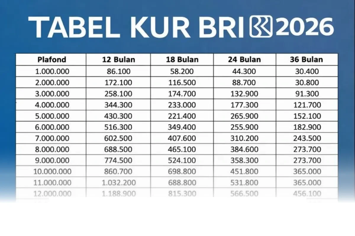 Simulasi Cicilan KUR BRI 2026 untuk Pinjaman Rp20 Juta, Begini Cara Dapatkan Cicilan Ringan!